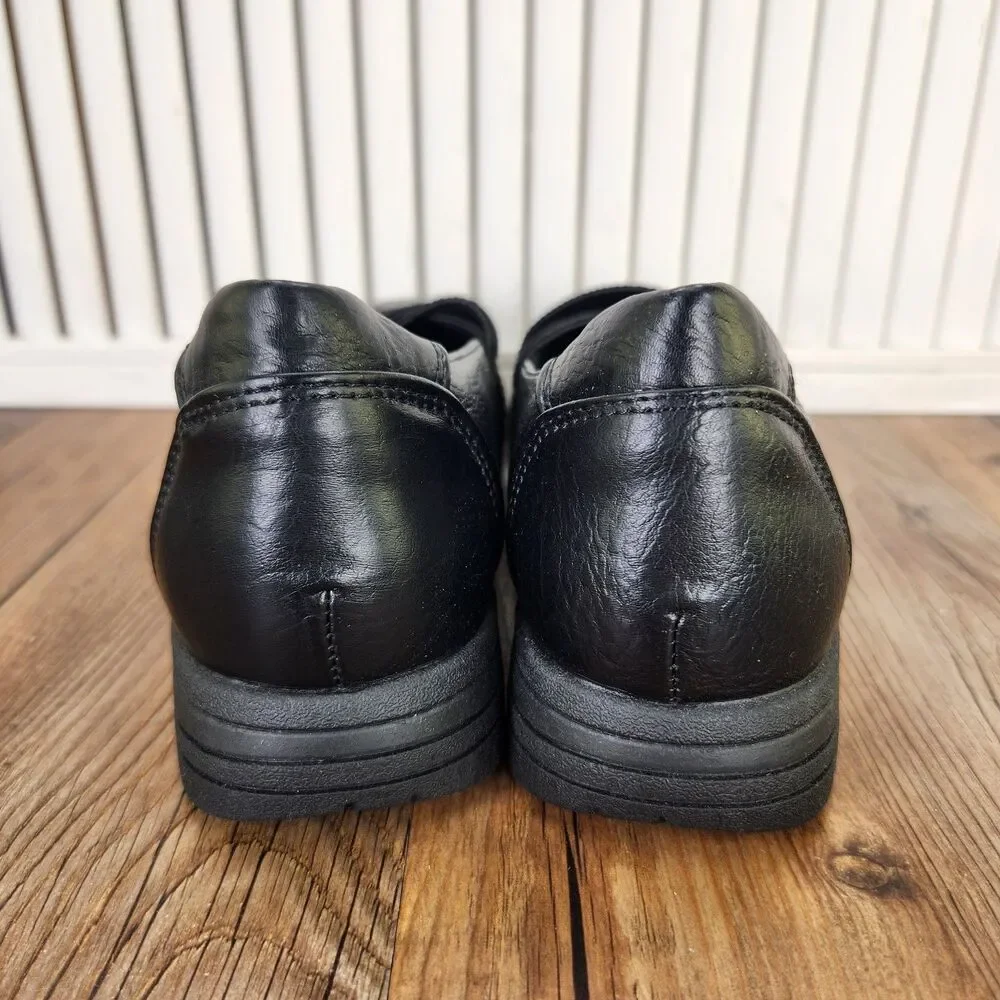 Easy Street Inga Mary Jane Loafers Womens Size 7 M Black Slip On Comfort Shoes